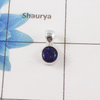 Lapis Lazuli Cut Stone Pendant – 925 Sterling Silver Simple Everyday Pendant