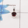 Garnet Cut Stone Pendant – 925 Sterling Silver Timeless Elegant Pendant