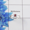 Natural Cut Stone Ring – 925 Sterling Silver Round Cut Stylish Ring