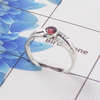 Natural Cut Stone Ring – 925 Sterling Silver Round Cut Stylish Ring