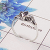 Natural Cut Stone Ring – 925 Sterling Silver Marquise Cut Elegant Ring