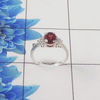 Natural Cut Stone Ring – 925 Sterling Silver Single Stone Minimal Ring