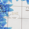 Natural Cut Stone Ring – 925 Sterling Silver Double Stone Dainty Ring