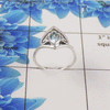 Natural Cut Stone Ring – 925 Sterling Silver Marquise Cut Sleek Ring