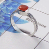 Natural Cut Stone Ring – 925 Sterling Silver Square Cut Stylish Ring