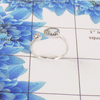 Natural Cut Stone Open Ring – 925 Sterling Silver Dual Stone Adjustable Ring