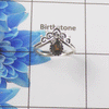 Natural Gemstone Crown Ring – 925 Sterling Silver Dainty Vintage Style Ring