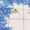 Natural Multi Gemstone Marquise Ring – 925 Sterling Silver 3 Stone Dainty Ring