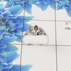 Natural Cut Stone Ring – 925 Sterling Silver Marquise Cut Elegant Ring