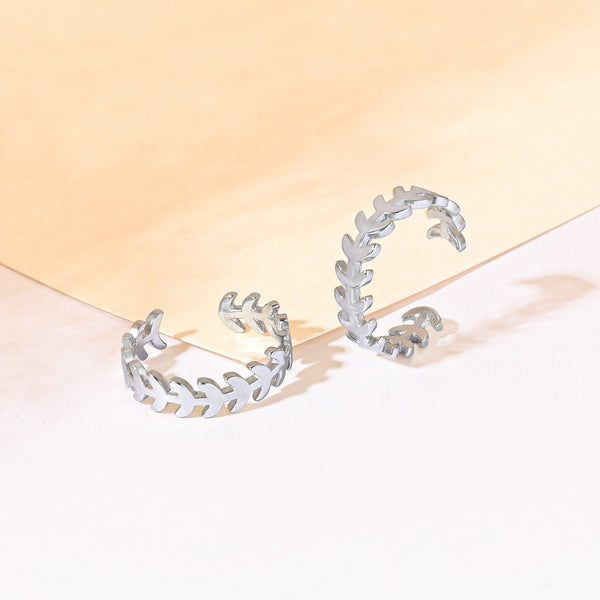 Leaf Vine Silver Toe Ring