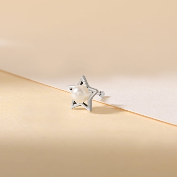 Starry Pearl Spark Nose Pin