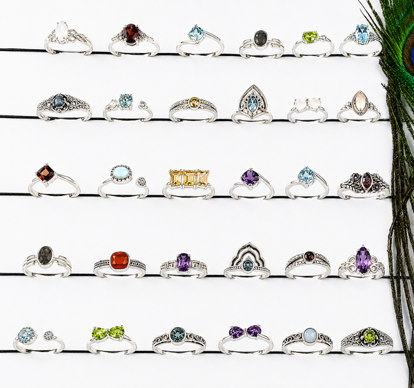 Gemstone Rings Starter Pack 30PCS | Sterling Silver