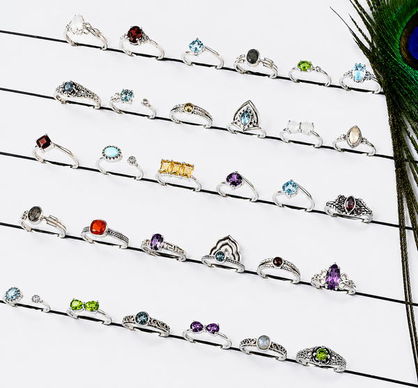 Gemstone Rings Starter Pack 30PCS | Sterling Silver