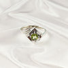 Multi Stone Ring in Solid 925 Sterling Silver, Lightweight Casting Ring, Handmade Elegant Jewelry, A6DP04