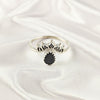 Multi Gemstone Sterling Silver Ring, Artistic Lightweight Casting Design, Unique Colorful Jewelry, A6DP08