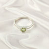 Multi Stone Sterling Silver Ring, Lightweight Casting Design, Vibrant Gemstone Jewelry Band, A6DP09