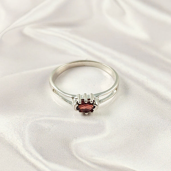 Multi Stone Sterling Silver Ring, Lightweight Casting Design, Vibrant Gemstone Jewelry Band, A6DP09