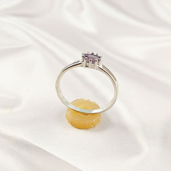 Multi Stone Sterling Silver Ring, Lightweight Casting Design, Vibrant Gemstone Jewelry Band, A6DP09