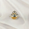 Multi Gemstone Silver Ring, 925 Sterling Lightweight Casting Band, Colorful Jewelry Piece, A6DP10