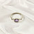 Multi Gemstone Ring, Solid 925 Silver Casting Band, Lightweight Designer Jewelry, A6DP12