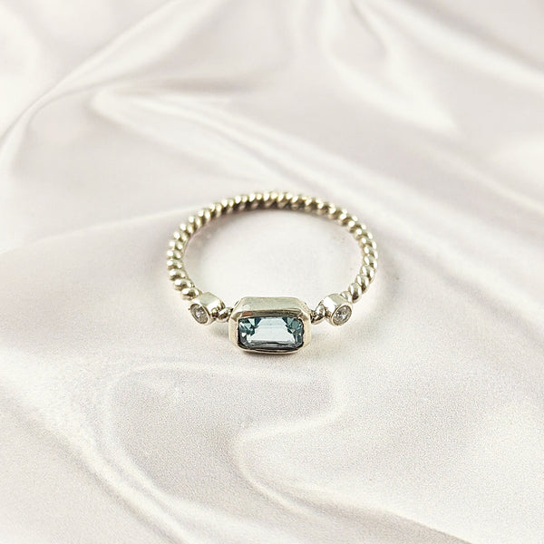 Multi Gemstone Ring, Solid 925 Silver Casting Band, Lightweight Designer Jewelry, A6DP12