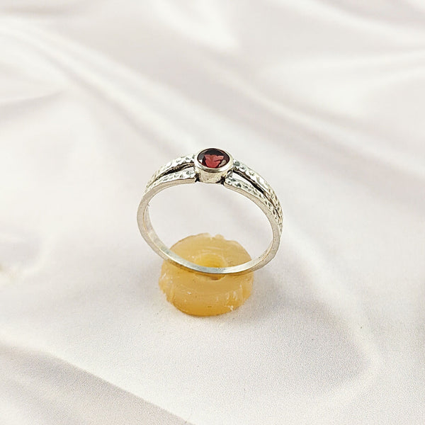 Multi Gemstone Ring, 925 Sterling Silver Lightweight Band, Colorful Modern Jewelry, A6DP11