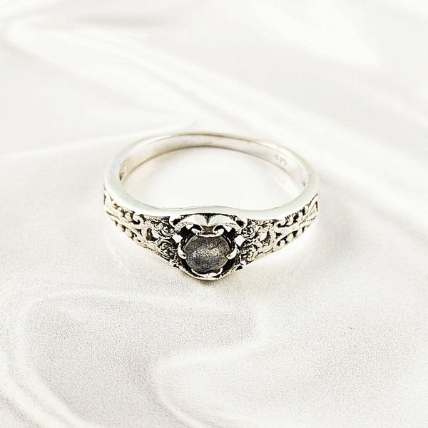 Multi Gemstone Ring in Solid 925 Sterling Silver, Colorful Stone Lightweight Casting Jewelry, A6DP18