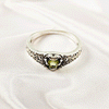 Multi Gemstone Ring in Solid 925 Sterling Silver, Colorful Stone Lightweight Casting Jewelry, A6DP18