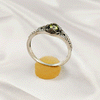 Multi Gemstone Ring in Solid 925 Sterling Silver, Colorful Stone Lightweight Casting Jewelry, A6DP18