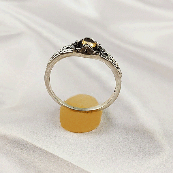 Multi Gemstone Ring in Solid 925 Sterling Silver, Colorful Stone Lightweight Casting Jewelry, A6DP18