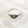 Multi Gemstone Ring in Solid 925 Sterling Silver, Colorful Stone Lightweight Casting Jewelry, A6DP18