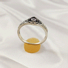Multi Gemstone Ring in Solid 925 Sterling Silver, Colorful Stone Lightweight Casting Jewelry, A6DP18