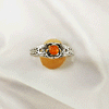 Multi Gemstone Ring in Solid 925 Sterling Silver, Colorful Stone Lightweight Casting Jewelry, A6DP18