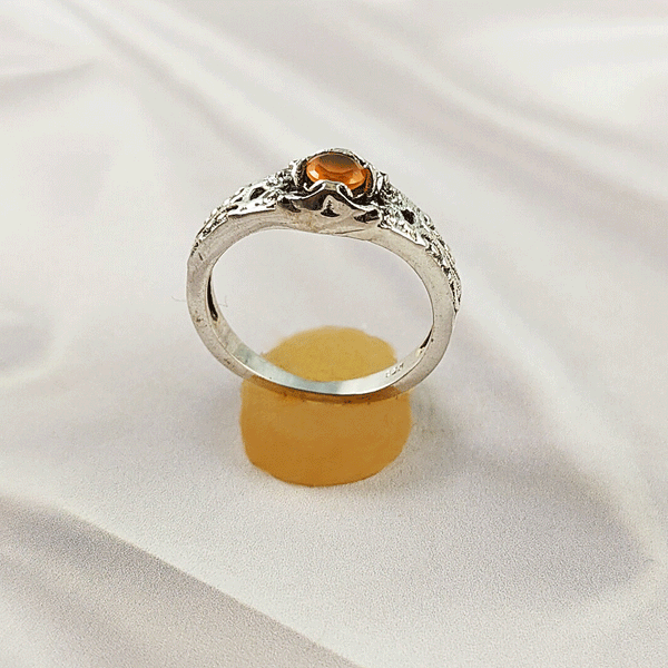 Multi Gemstone Ring in Solid 925 Sterling Silver, Colorful Stone Lightweight Casting Jewelry, A6DP18