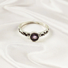 Multi Gemstone Ring in Solid 925 Sterling Silver, Colorful Stone Statement Ring, Lightweight Elegant Jewelry, A6DP20