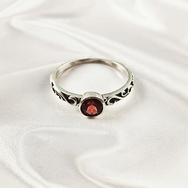 Multi Gemstone Ring in Solid 925 Sterling Silver, Colorful Stone Statement Ring, Lightweight Elegant Jewelry, A6DP20