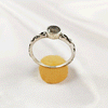 Multi Gemstone Ring in Solid 925 Sterling Silver, Colorful Stone Statement Ring, Lightweight Elegant Jewelry, A6DP20