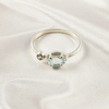 Multi Gemstone Ring in Solid 925 Sterling Silver, Colorful Stone Modern Style Ring, Lightweight Jewelry, A6DP22