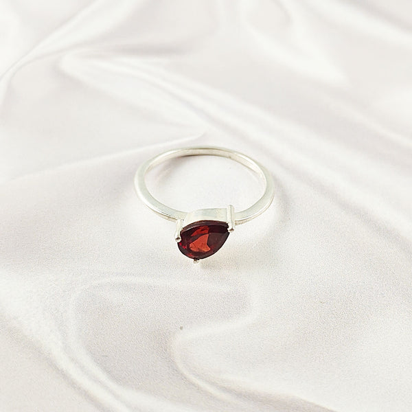 Multi Gemstone Ring in Solid 925 Sterling Silver, Colorful Stone Classic Style Ring, Lightweight Jewelry, A6DP21