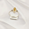 Multi Gemstone Ring in Solid 925 Sterling Silver, Colorful Stone Minimal Style Ring, Lightweight Jewelry, A6DP23