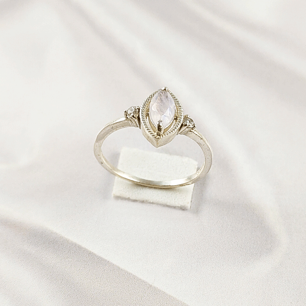 Multi Gemstone Ring in Solid 925 Sterling Silver, Colorful Stone Minimal Style Ring, Lightweight Jewelry, A6DP23