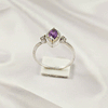 Multi Gemstone Ring in Solid 925 Sterling Silver, Colorful Stone Minimal Style Ring, Lightweight Jewelry, A6DP23