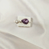 Multi Gemstone Ring in Solid 925 Sterling Silver, Colorful Stone Refined Style Ring, Lightweight Jewelry, A6DP27