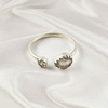 Multi Gemstone Ring in Solid 925 Sterling Silver, Colorful Stone Refined Style Ring, Lightweight Jewelry, A6DP27