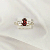Multi Gemstone Ring in Solid 925 Sterling Silver, Colorful Stone Artistic Style Ring, Lightweight Jewelry, A6DP26