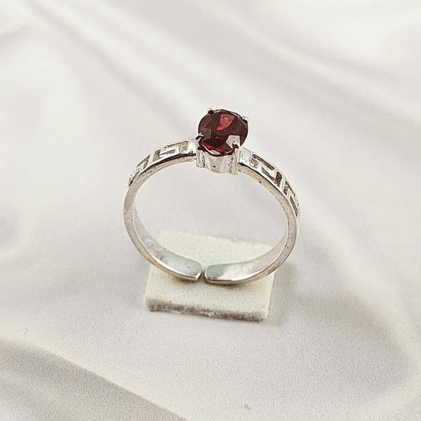 Multi Gemstone Ring in Solid 925 Sterling Silver, Colorful Stone Artistic Style Ring, Lightweight Jewelry, A6DP26