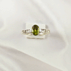 Multi Gemstone Ring in Solid 925 Sterling Silver, Colorful Stone Artistic Style Ring, Lightweight Jewelry, A6DP26