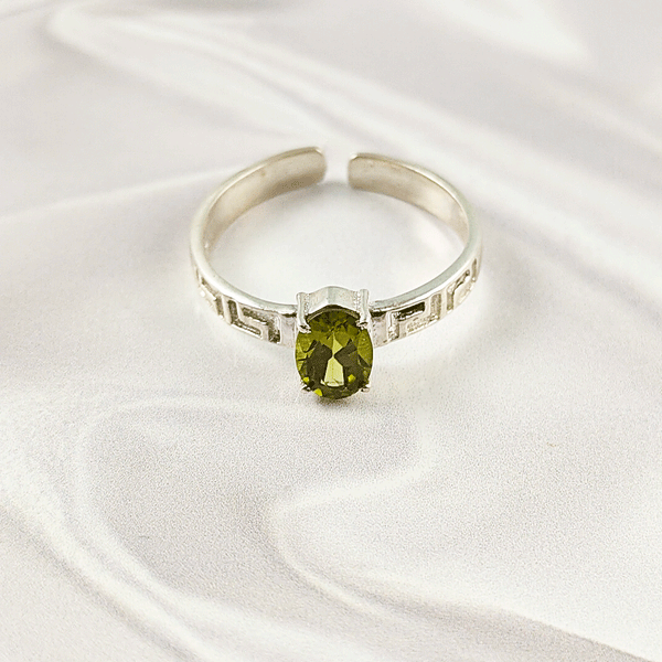 Multi Gemstone Ring in Solid 925 Sterling Silver, Colorful Stone Artistic Style Ring, Lightweight Jewelry, A6DP26
