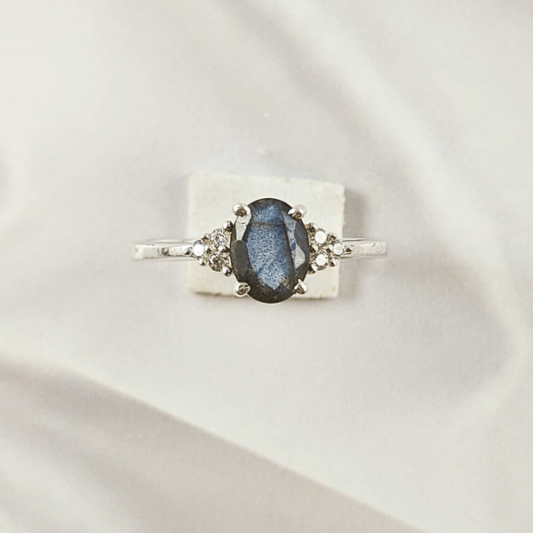 Multi Gemstone Ring in Solid 925 Sterling Silver, Colorful Stone Signature Style Ring, Lightweight Jewelry, A6DP31