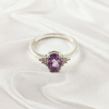 Multi Gemstone Ring in Solid 925 Sterling Silver, Colorful Stone Signature Style Ring, Lightweight Jewelry, A6DP31